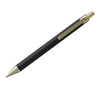 BELIUS, BB223, Stylo à bille Potsdam noir et doré, corps en fibre de carbone, encre gel bleue, avec étui