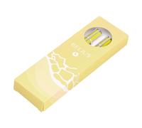 BELIUS JEU STYLO ET ROULER ENDLESS SUMMER ALUMINIUM COULEUR JAUNE ET ARGENT ENCRE BLEUE BOÎTE DE DESIGN