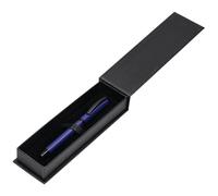 BELIUS Stylo à bille TURBO ALUMINIUM BLEU ET NOIR ENCRE BLEU BOÎTE DE DESIGN