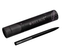 BELIUS STYLO ROCKET B ALUMINIUM COULEUR MINIMALISTE NOIR ENCRE BLEUE BOÎTE CYLINDRIQUE