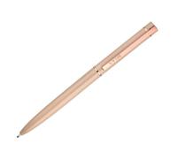 BELIUS Stylo rose aluminium couleur bordeaux or rose encre bleue boîte design.