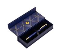 BELIUS STYLO SOIREE ALUMINIUM COULEUR BLEU MARINE ET OR ENCRE BLEUE BOÎTE DE DESIGN