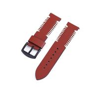 Belivceng Bracelet de montre classique en cuir, bracelet facile à changer grâce à ses barrettes à ressort à dégagement rapide, tailles 20 mm et 22 mm,Brun rouge,20 mm