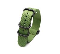 Belivceng Bracelet de rechange en nylon pour bracelet de sport - Accessoire pour bracelet de poignet 18 mm 20 mm 22 mm 24 mm,Boucle à anneau noir B,18 mm