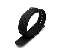 Belivceng Bracelet de rechange en nylon pour bracelet de sport - Accessoire pour bracelet de poignet 18 mm 20 mm 22 mm 24 mm,Boucle à ardillon noire A,20 mm