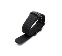 Belivceng Bracelet de rechange en nylon pour bracelet de sport - Accessoire pour bracelet de poignet 18 mm 20 mm 22 mm 24 mm,Boucle à anneau noir A,24 mm