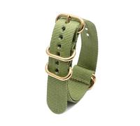 Belivceng Bracelet de rechange en nylon pour bracelet de sport - Accessoire pour bracelet de poignet 18 mm 20 mm 22 mm 24 mm,Boucle dorée B,18 mm