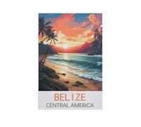 Belize, Amérique Centrale，Puzzle en Bois 1000 Pièce Classique Adultes Puzzles Enfants Apprentissage Assembler des Jouets（75x50cm）-AK13