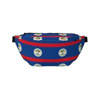 Belize Flag Prints Sac banane réglable léger et confortable adapté pour le fitness, le jogging, les voyages