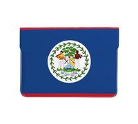 Belize Housse de protection en cuir PU pour ordinateur portable 13" Motif drapeau du Belize