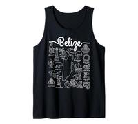 Belize Map Monuments et Faune Débardeur