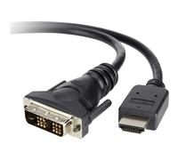 Câble HDMI vers DVI Qualité fiable Robuste Longueur 1,8m Noir