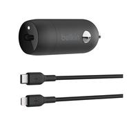 BELKIN 30W USB PD Car Charger With PPS W/PVC C-LTG 1m Black