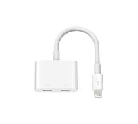 Belkin Adaptateur de charge audio Rockstar Lightning Adaptateur audio iPhone Lightning Adaptateur de charge pour iPhone 11 11 Pro/Pro Max XS XS Max XR X SE 8/8 Plus etc. - Blanc