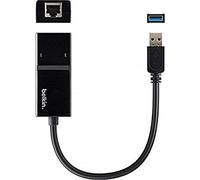 Belkin - Adaptateur Ethernet USB 3.0 vers Gigabit Ethernet (Compatible avec Nintendo Switch) - Noir