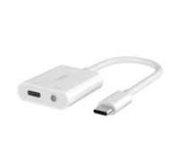 Belkin RockStar USB-C vers jack de casque / adaptateur de charge - USB / audio