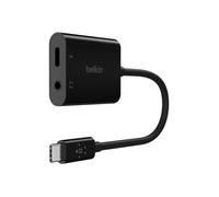 Belkin Adaptateur USB-C 3,5 mm Rockstar Audio + Recharge (Adaptateur USB-C Audio Compatible avec iPad Pro 12.9, 11,