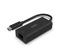 Belkin Adaptateur USB-C vers Ethernet (2,5 Gbit/s, Certification USB-If, Thunderbolt 3 et 4, Compatible avec MacBook Pro/Air, iPad Pro, XPS, Surface, Autres appareils USB-C)
