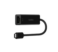 Belkin - Adaptateur USB C vers Ethernet femelle - Noir (compatible avec le nouvel iPad Pro)