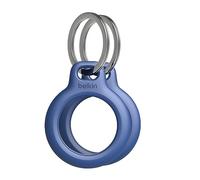 Belkin Anneau de protection pour AirTag avec attache en métal, résistant aux rayures, pack de 2 bleu