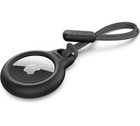Belkin Anneau de protection avec cordon d'attache (protection pour AirTag, accessoire résistant aux rayures, noir)