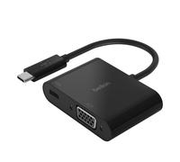 Belkin AVC001BTBK, USB 3.2 Gen 1 (3.1 Gen 1) Type-C, 60 W, Noir, USB 3.2 Gen 1 (3.1 Gen 1) Type-C, VGA, 43 mm, 131,5 mm