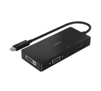 Belkin AVC003BTBK, Avec fil, USB 3.2 Gen 1 (3.1 Gen 1) Type-C, Noir, 3840 x 2160 pixels, DVI, DisplayPort, HDMI, VGA, Apple