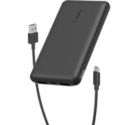 Belkin batería externa portátil de 10000mAh, cargador externo USB-C con 1 puerto USB-C y 2 puertos USB-A, power bank de 15 W, batería portátil para iPhone, Galaxy, Pixel, AirPods, iPad y otros - Noir