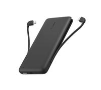 Belkin Batterie externe BOOSTCHARGE Plus 10K (10,000 mAh avec câbles Lightning et USB-C MFI intégrés, port de recharge USB-C, noir)