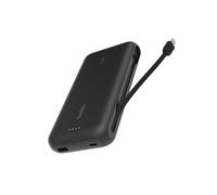 Belkin Batterie Externe (câble intégré, 20K, PD 30 W, Recharge Rapide USB-C Power Delivery, Chargeur Portable pour Tous modèles d’iPhone 16, iPad Pro, Galaxy S25, etc., Noir)