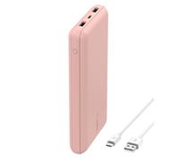 Belkin Batterie externe USB-C 20000mAh (power bank puissance de 20K, entrée et sortie USB-C, 2 ports USB-A, câble USB-C vers USB-A fourni, pour iPhone, Galaxy, Pixel, iPad, AirPods, etc.) - Or rose