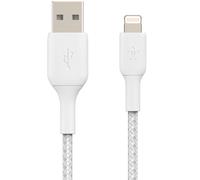 Belkin Belkin Câble Lightning vers USB-A tressé BoostCharge Pro 1 mètre Blanc Blanc