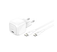 Belkin Belkin Chargeur USB-C compact BoostCharge 30W avec câble USB-C vers Lightning 1 mètre Blanc Blanc