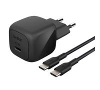 Belkin Belkin Chargeur USB-C compact BoostCharge 45W avec câble USB-C vers USB-C 1 mètre Noir Noir