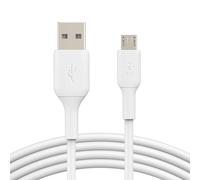 Belkin BOOST?CHARGE, 1 m, USB A, Micro-USB B, Blanc CAB005BT1MWH