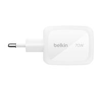 Belkin Adaptateur secteur BoostCharge Pro – GaN, 2x USB-C + USB, 70W, kit d'adaptateur de voyage