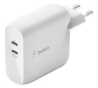 Belkin Chargeur double USB-PD (63 W) avec technologie GaN (chargeur USB-C rapide pour iPhone, MacBook Air, iPad Pro, Pixel, Galaxy et autre)