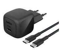 Belkin BOOST CHARGE adaptateur secteur - compact - 24 pin USB-C - 45 Watt - avec câble USB-C (1 m)