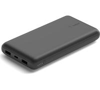 Belkin BOOST CHARGE - Banque d'alimentation - 20000 mAh - 15 Watt - 3 ports de sortie (2 x USB, USB-C) - sur câble : USB, USB-C