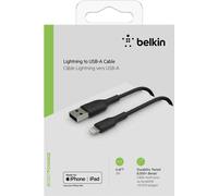 Belkin BOOST CHARGE - Câble Lightning - Lightning (M) à USB (M) - 2 m - noir - pour Apple iPad Pro 10.5-inch ; iPad Pro 12.9-inch (2nd generation) ; iPhone 11, 11 Pro, 11 Pro Max, 8, XR, XS, XS Max