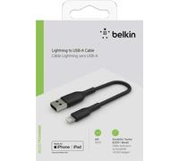 Belkin BOOST CHARGE - Câble Lightning - Lightning (M) bis USB (M) - 15 cm - Noir - pour Apple 10,5 pouces iPad Pro ; 12,9 pouces iPad Pro (2ème génération) ; iPhone 11, 11 Pro, 11 Pro Max, 8, XR, XS,