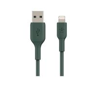 BOOST CHARGE - Câble Lightning - Lightning mâle pour USB mâle - 1 m - vert de minuit