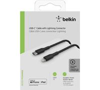 Belkin BOOST CHARGE - Câble Lightning - USB-C (M) à Lightning (M) - 1 m - noir - alimentation USB (18 W)