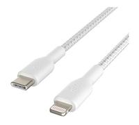 Belkin Câble BOOST CHARGE USB-C mâle vers Lightning mâle 2 m Blanc 18 W