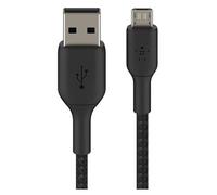 Belkin Câble tressé USB-A vers MicroUSB 1 m Noir