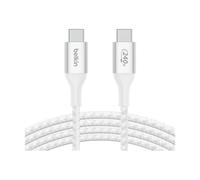 Belkin BOOST CHARGE - Câble USB - USB-C (M) pour USB-C (M) - USB 2.0 - 2 m - jusqu'à 240 W de puissance - blanc