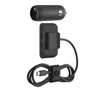 Belkin Boost↑Charge™ Chargeur de Voiture Rapide 30 W, Design Compact avec Port d'alimentation USB-C, rallonge d'alimentation USB à 4 Ports, compatibilité Universelle pour iPhone 14, Galaxy S23, série