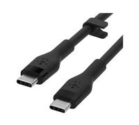 Belkin BOOST CHARGE Flex - Câble USB - USB-C (M) pour USB-C (M) - USB 2.0 - 20 V - 3 A - 1 m - alimentation USB-C (60 W), Charge rapide - noir, blanc (pack de 2)
