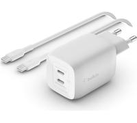 Belkin BOOST CHARGE PRO GaN - Adaptateur secteur - PPS and GaN technology - 65 Watt - Fast Charge, PD 3.0 - 2 ports de sortie (2 x USB-C)