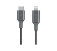 Belkin BOOST CHARGE Smart - Câble Lightning - USB-C mâle pour Lightning mâle - 1.2 m - gris - Prise en charge de Power Delivery